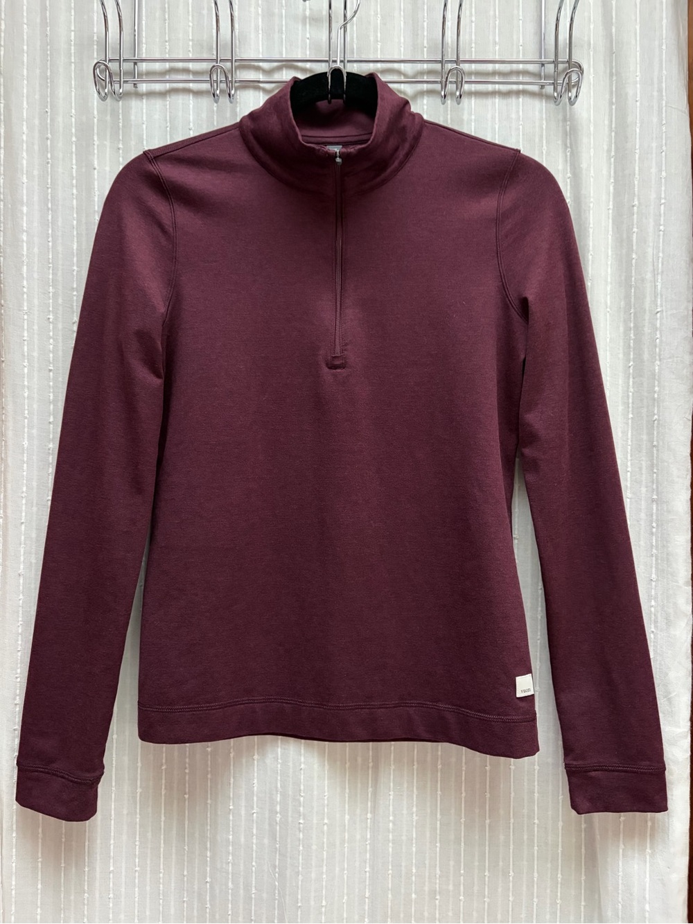 🔆Vuori Women's Half-Zip Turtleneck Sweater - Burgundy